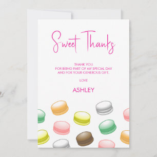 Macarons Sweet 16 Dankeskarte