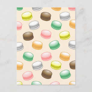 Macarons Sweet 16 Geburtstag Postkarte