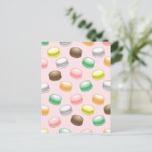 Macarons Sweet 16 Geburtstagkarte Postkarte (Stehend Vorderseite)