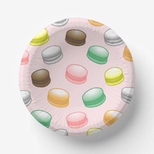Macarons Sweet 16 Pappteller (Vorderseite)
