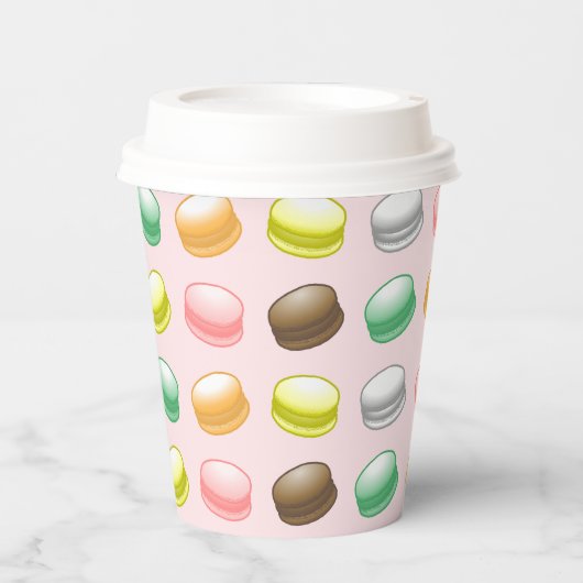 Macarons Sweet 16 Party Pappbecher (Vorderseite)