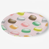 Macarons Sweet 16 Party Pappteller (Schrägansicht)