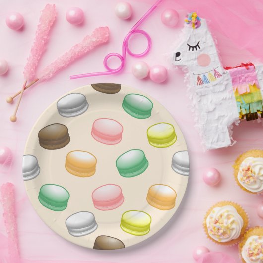 Macarons Sweet 16 Party Pappteller (Party)