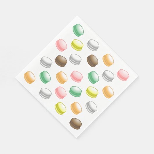 Macarons Sweet 16 Party Serviette (Ecke)