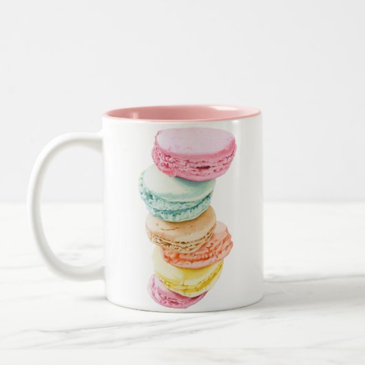 Macarons-Tasse Zweifarbige Tasse (Links)