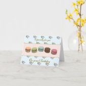Macarons und Blume Elegante Geburtstagskarte Karte (Gelbe Blume)
