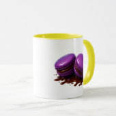Macarons Violets Tasse (VorderseiteRechts)