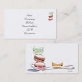 Macarons Visitenkarte (Vorne/Hinten)