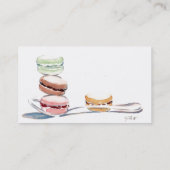 Macarons Visitenkarte (Rückseite)