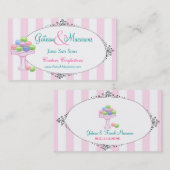 Macarons-Visitenkarte Visitenkarte (Vorne/Hinten)
