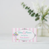 Macarons-Visitenkarte Visitenkarte (Stehend Vorderseite)