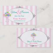Macarons-Visitenkarte Visitenkarte (Vorne/Hinten)