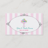 Macarons-Visitenkarte Visitenkarte (Rückseite)