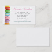 Macarons-Visitenkarten Visitenkarte (Vorne/Hinten)