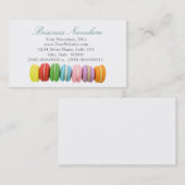 Macarons-Visitenkarten Visitenkarte (Vorne/Hinten)