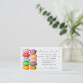 Macarons-Visitenkarten Visitenkarte (Stehend Vorderseite)
