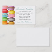 Macarons-Visitenkarten Visitenkarte (Vorne/Hinten)