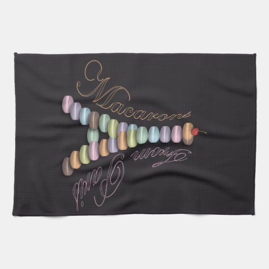 Macarons von Paris-Tuch Handtuch (Horizontal)