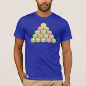 Macarons Weihnachtsbaum T-Shirt (Vorderseite)