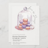 Macaroon-Brautparty Einladung (Vorne/Hinten)