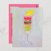 "Macaroon Celebration" Postkarte (Vorne/Hinten)