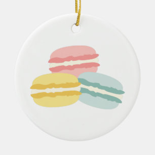 Macaroon Cookies Keramik Ornament