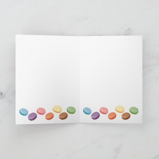 Macaroon-Party Karte (Innenseite)