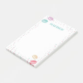 Macaroon Pastry Post it Notes Post-it Klebezettel (angewinkelt)