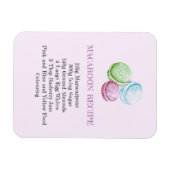 MACAROON RECIPE KÜCHE FLEXIBLER KÜHLSCHRANKMAGNET MAGNET (Horizontal)