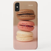 Macaroons-benutzerdefinierte Monogramm-Hüllen Case-Mate iPhone Hülle (Rückseite)