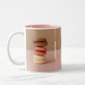 Macaroons-benutzerdefinierte Monogramm-Tasse Zweifarbige Tasse (Links)