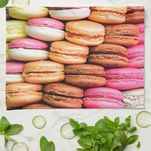 Macaroons Geschirrtuch (Gefaltet)