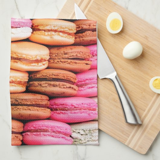 Macaroons Geschirrtuch (Viertel Falte)