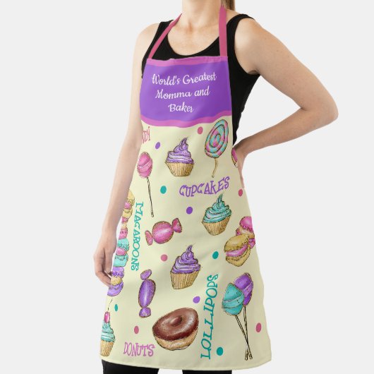 Macaroons, Kakteen, Lollipops und Donuts Schürze (InSitu)