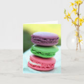 Macaroons Karte (Gelbe Blume)