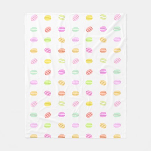 Macaroons Muster Fleece Blanket (Vorderseite)