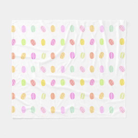 Macaroons Muster Fleece Blanket (Vorderseite (Horizontal))