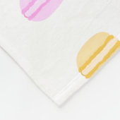 Macaroons Muster Fleece Blanket (Ecke)