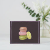 Macaroons Postkarte (Stehend Vorderseite)