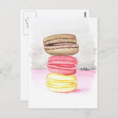 Macaroons Postkarte (Vorne/Hinten)