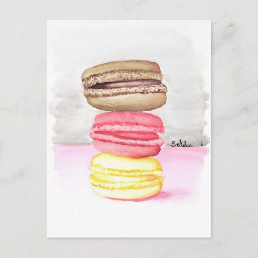 Macaroons Postkarte (Vorderseite)