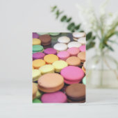 Macaroons Postkarte (Stehend Vorderseite)