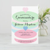 Macaroons Quince Sweet 16 Einladung (Stehend Vorderseite)