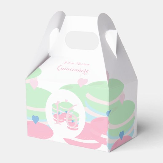 Macaroons Quince Sweet 16 Pastel Geschenkschachtel (Vorderseite)