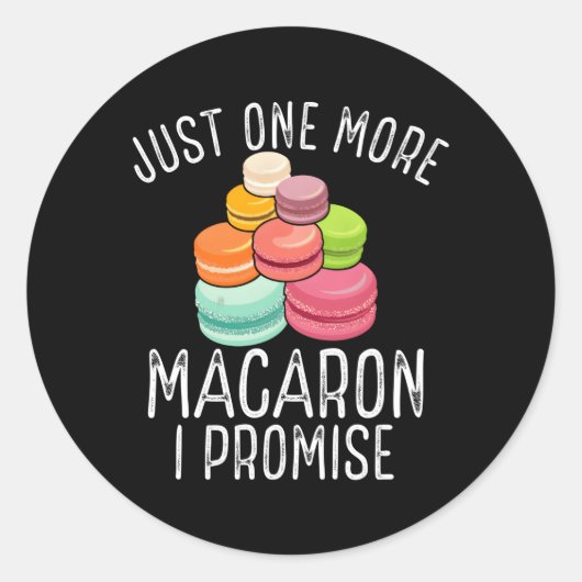 Macarron Macaroon Fans Französischer Makar Runder Aufkleber (Vorderseite)