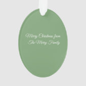 MacArthur Ancient  Scottish Tartan Christmas Ornament (Rückseite)