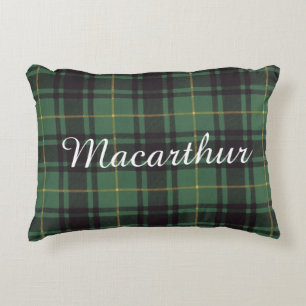 Macarthur Clan karierter schottischer Tartan Zierkissen