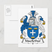MacArthur-Familienwappen Postkarte (Vorne/Hinten)