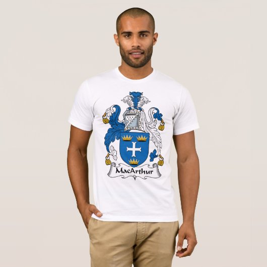 MacArthur Familienwappen T-Shirt (Vorne ganz)