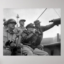 MacArthur Observed Inchon Poster